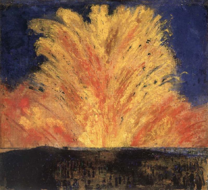 James Ensor Fireworks oil painting image